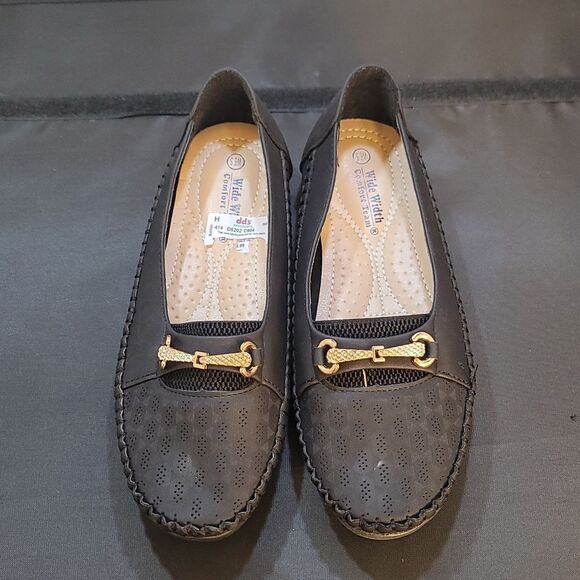 BRAND NEW TEAM WIDE WIDTH COMFORT SLIP-ON WOMEN"S FLAT - Picture 3 of 14